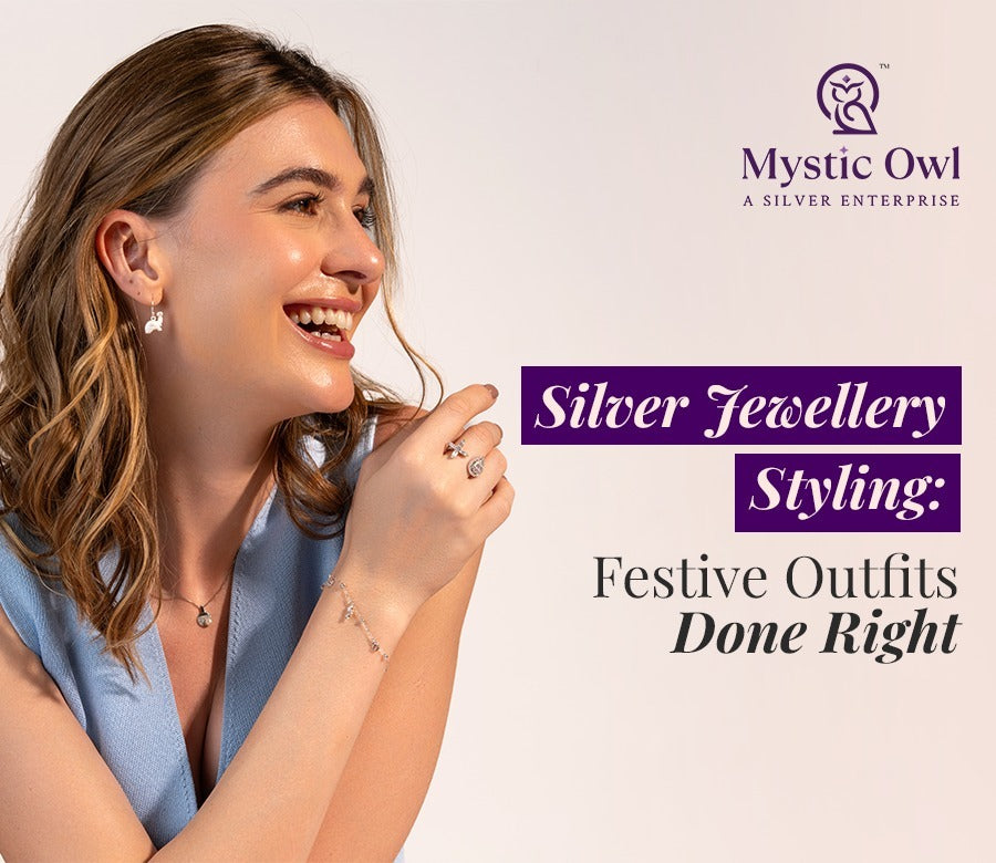 Silver Jewellery Styling: Festive outfits Done Right