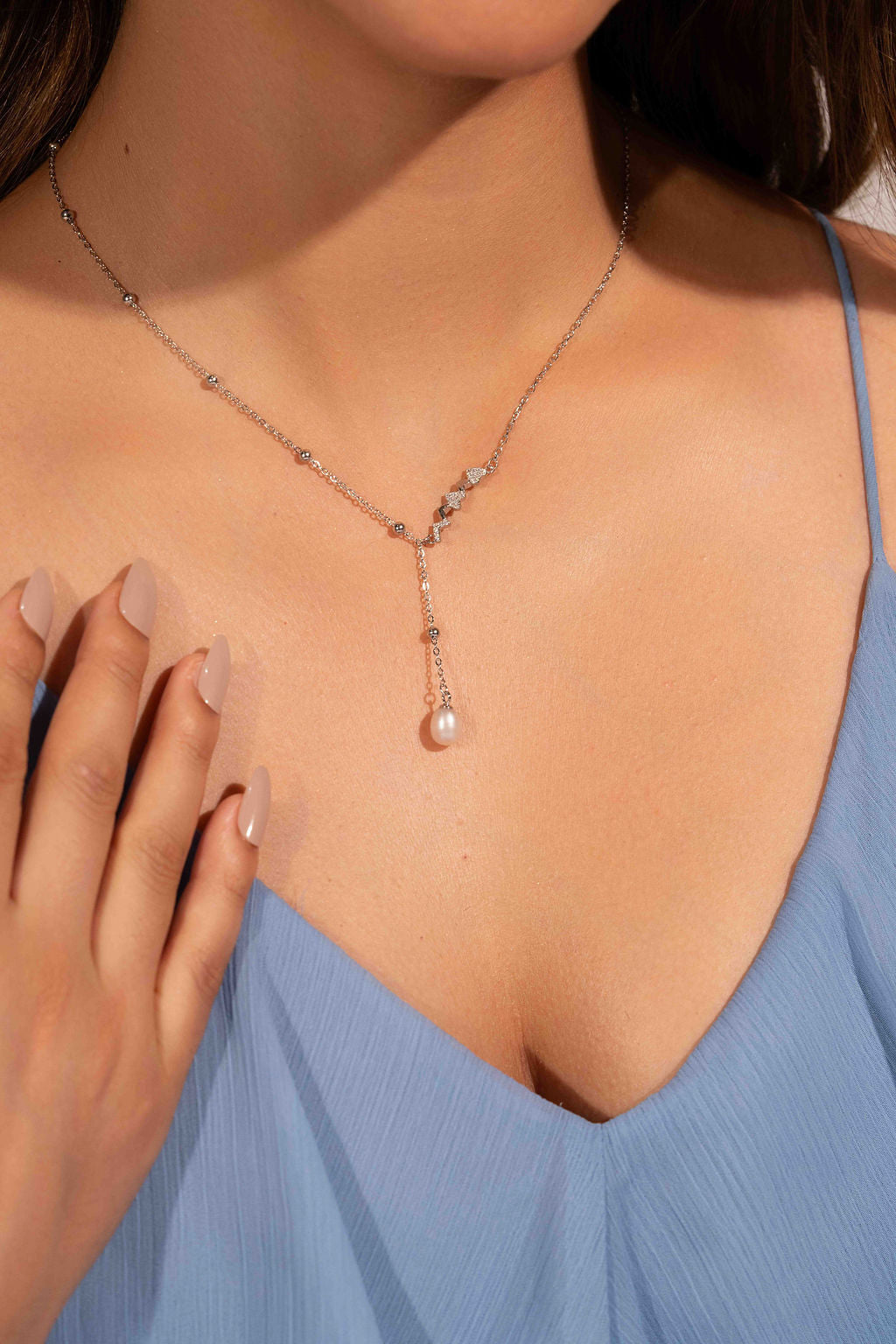 A Drop of Pearl Necklace