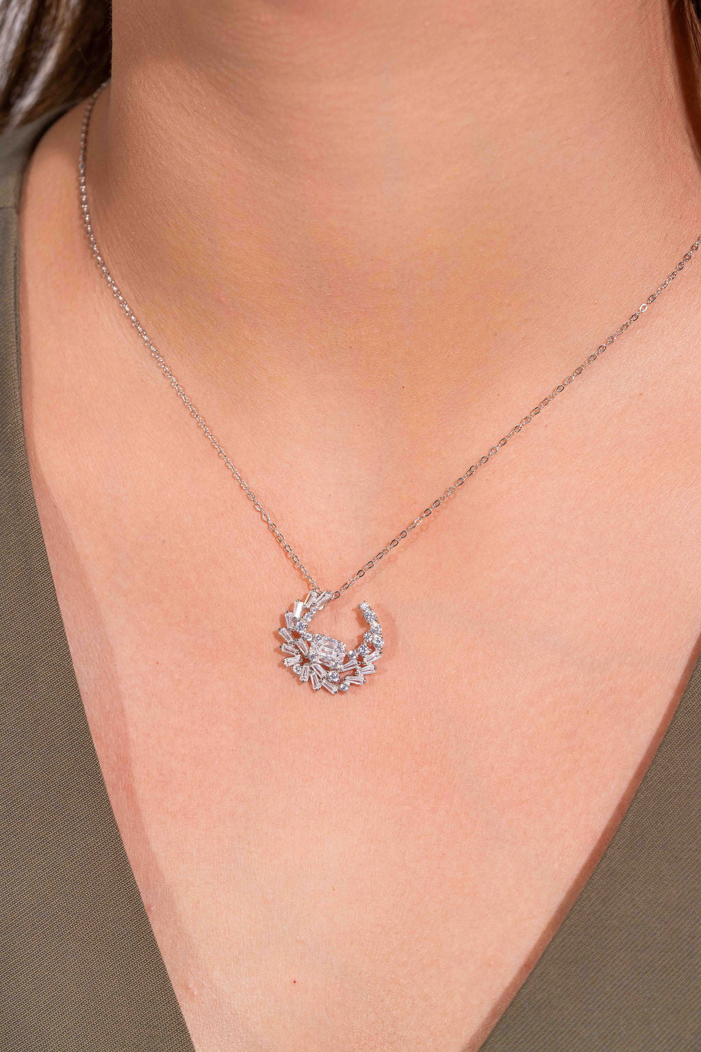 Silver Noor Set For Party Wear