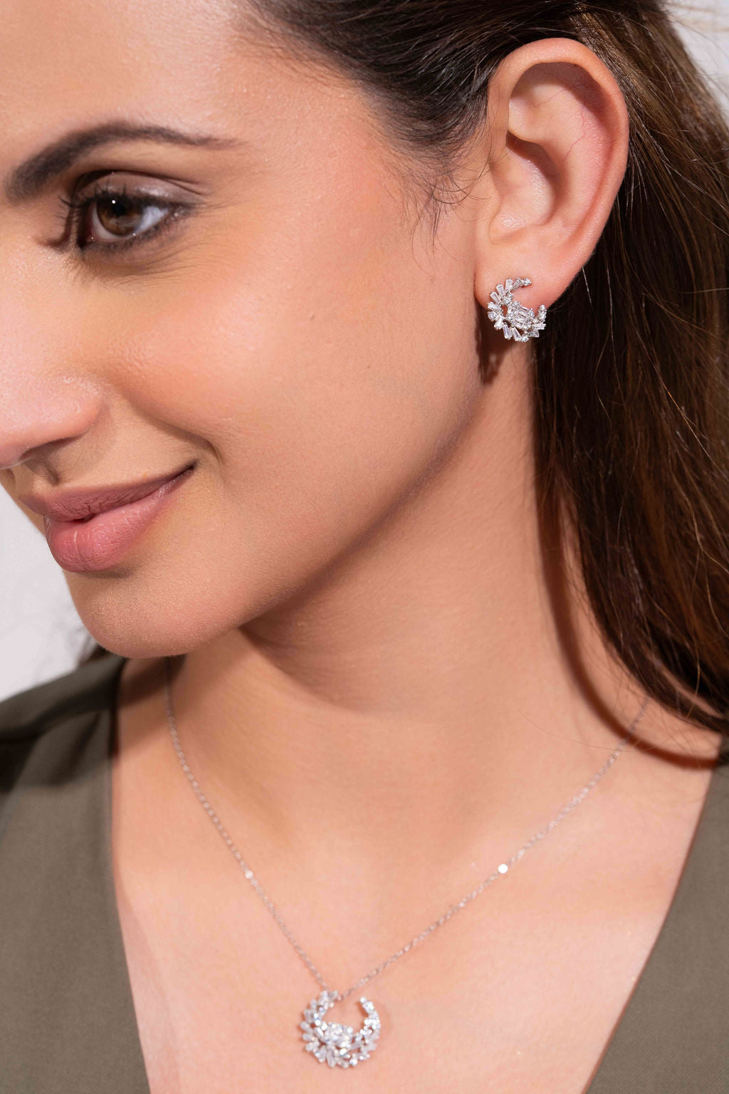 Silver Noor Set For Women