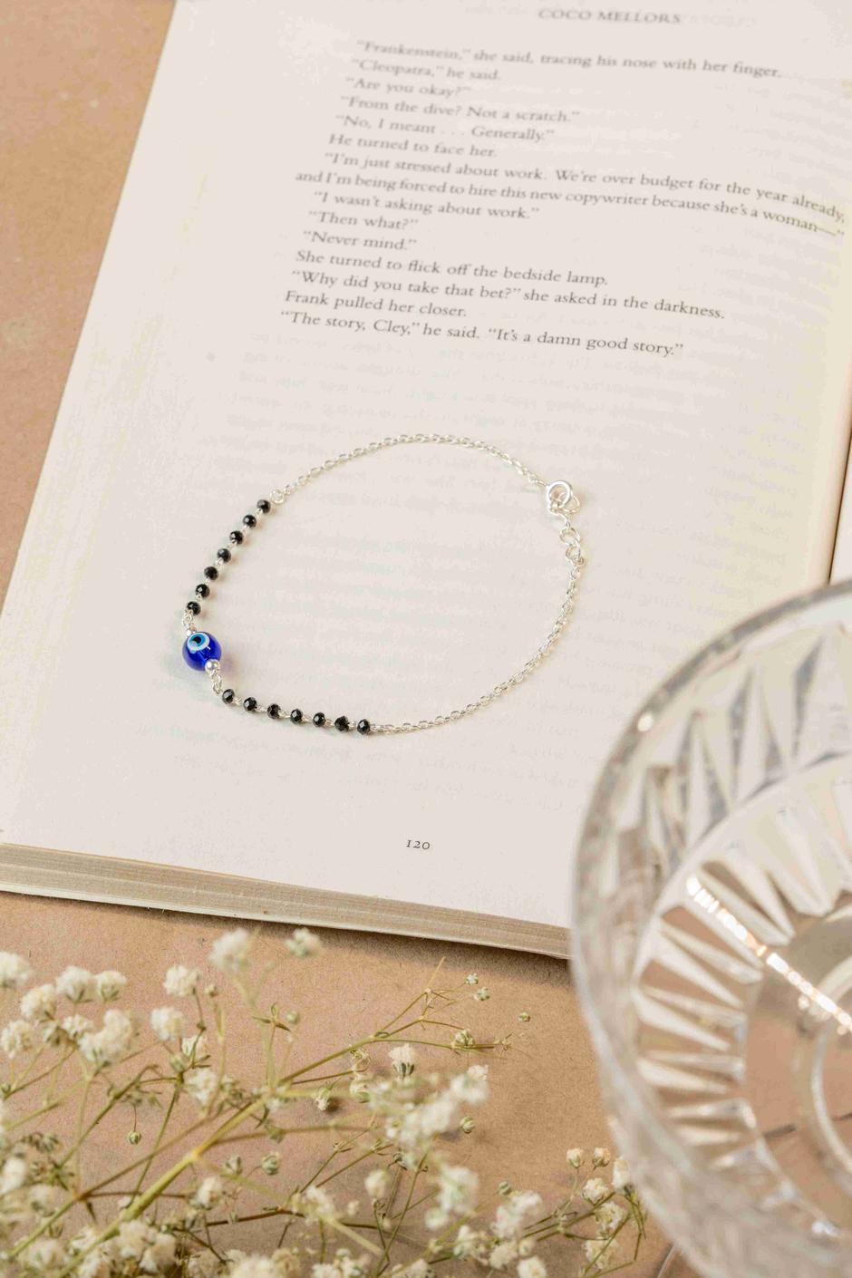 Siyahi Bracelet - Silver Bracelet Evil Eye Bracelet