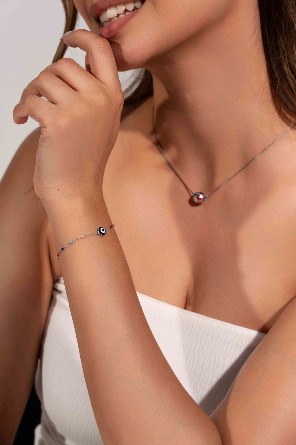 Fleurpop Necklace In Silver Color Option