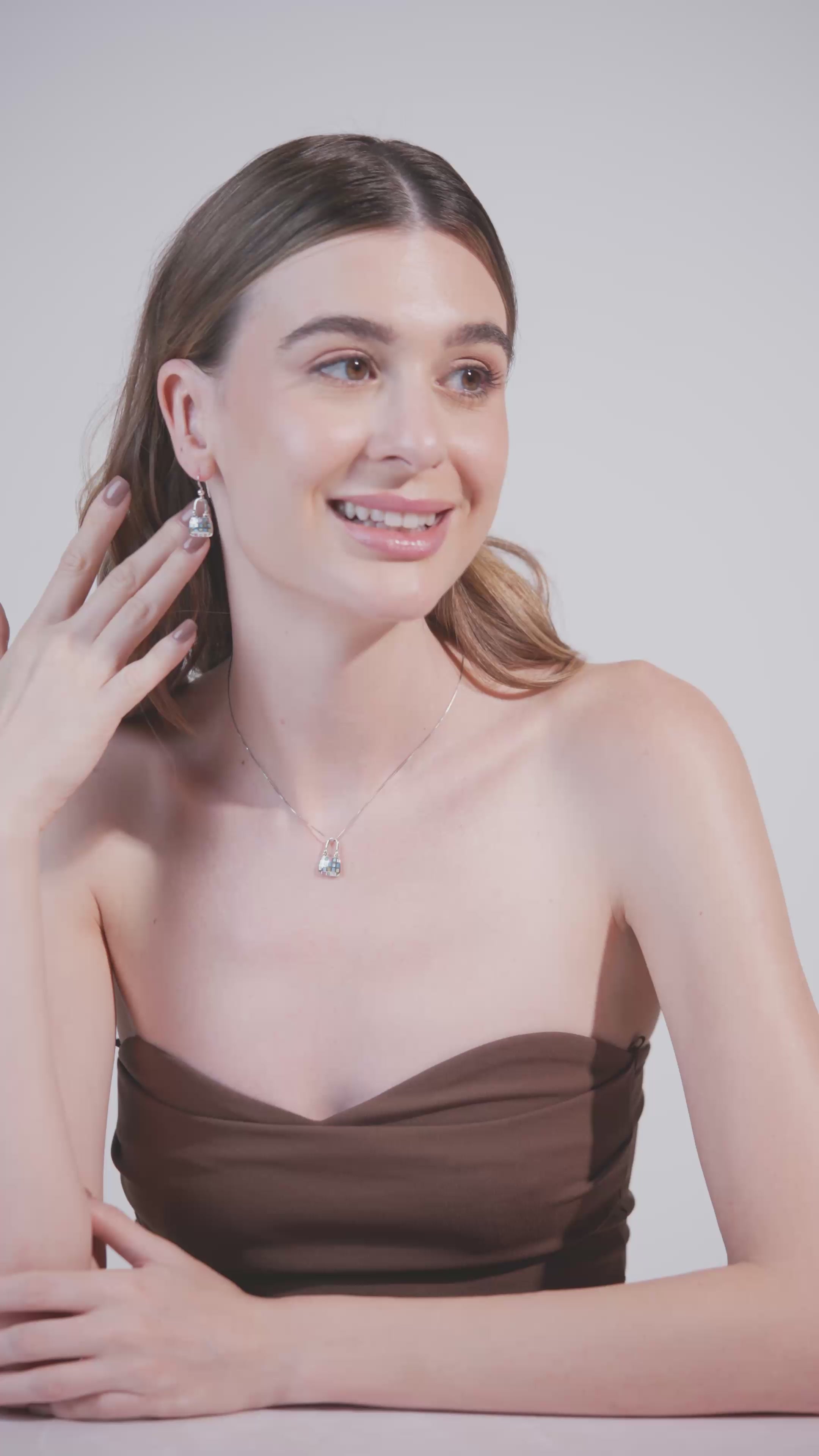 Tote Necklace And Earrings