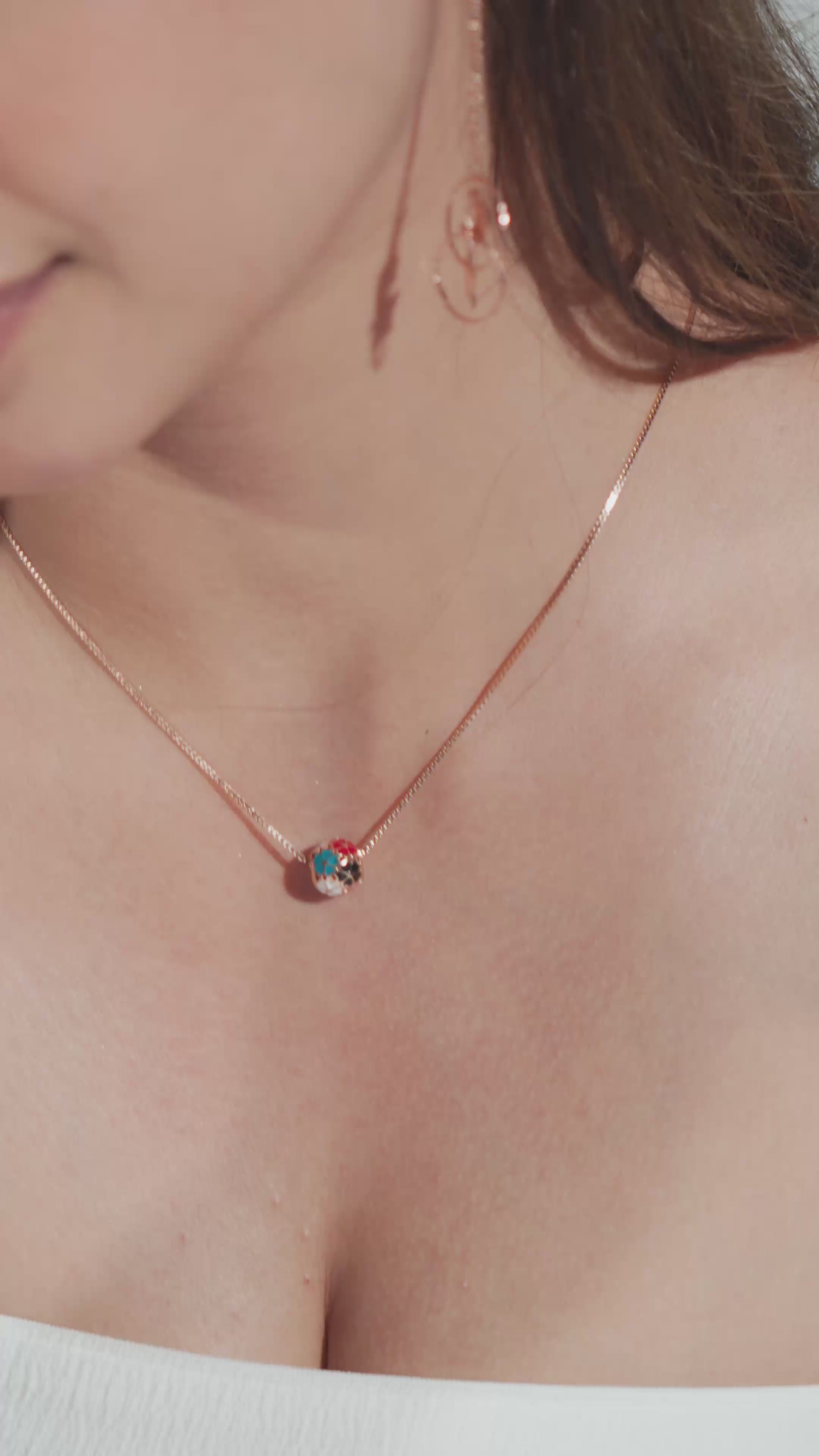 Fleurpop Necklace In Rose Gold